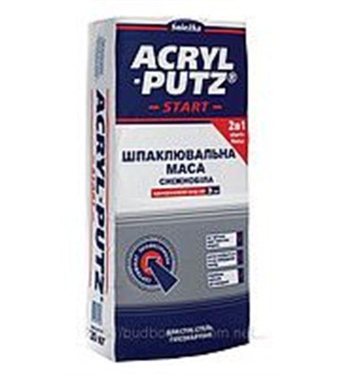 Шпаклёвка гипсовая Снежка Акрил-Путц Старт+Финиш 2в1, 20кг