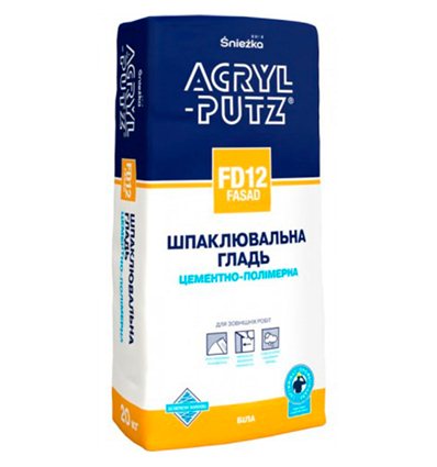 Шпаклёвка цементная Снежка Акрил-Путц Фасад, 20кг