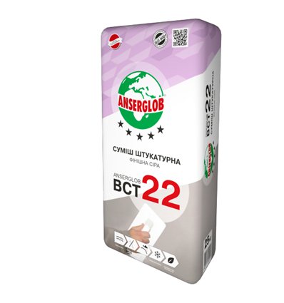 Штукатурка Ансерглоб финишная цем.-известковая BCT-22, 25 кг