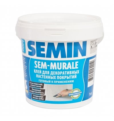 Клей для декоративных настенных покрытий Semin Sem-Murale, 10кг