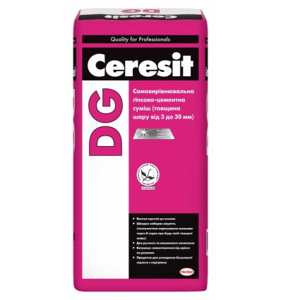 Пол наливной гипсово-цементный Ceresit (Thomsit) DG, 25кг