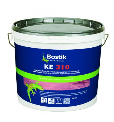 Клей акриловый для напольных покрытий Bostik KE 310, 20кг