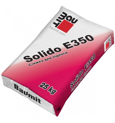 Баумит цементная стяжка пола Baumit Solido E350 (12-100мм), 25кг