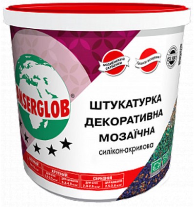 Штукатурка декоративная мозаичная Ансерглоб силикон-акриловая, 25кг
