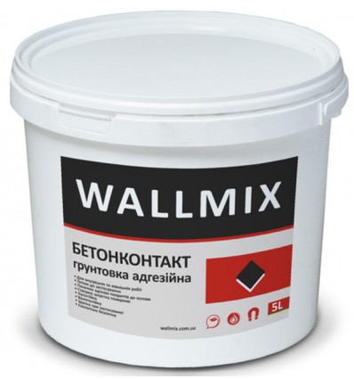 Бетонконтакт Wallmix грунтовка адгезионная, 10л / 15кг