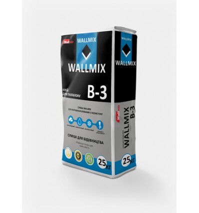 Клей для газоблока Wallmix B-3, 25 кг