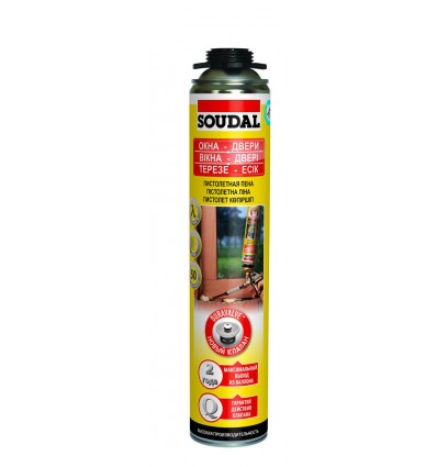 Пена монтажная Соудал (SOUDAL) профессиональная, 750 мл