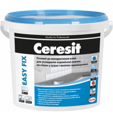 Клей Ceresit EASY FIX готовый Церезит, 7кг