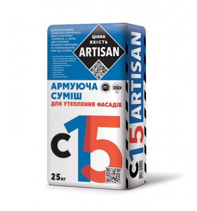 АРТИСАН клей для пенополистирольных плит Artisan С-15, 25 кг