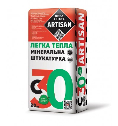 Артисан С-30 минеральная шпаклевка Artisan C-30, 20 кг