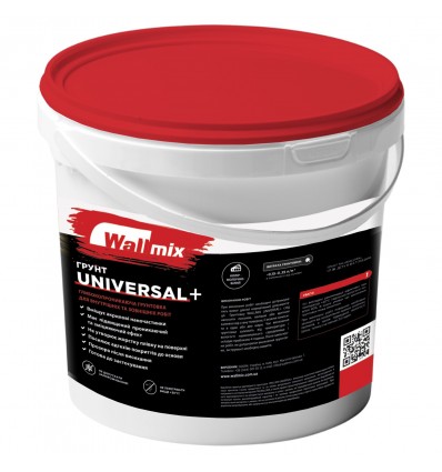 Грунтовка WALLMIX UNIVERSAL+ глибокопроникаюча, 10л