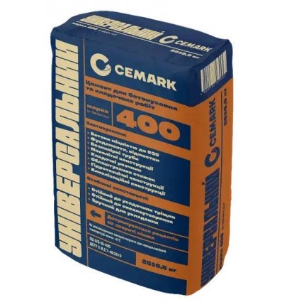 Цемент Універсальний ПЦ ІІ/Б-Ш-400 CRH Cemark Кам’янець-Подільський, 25 кг