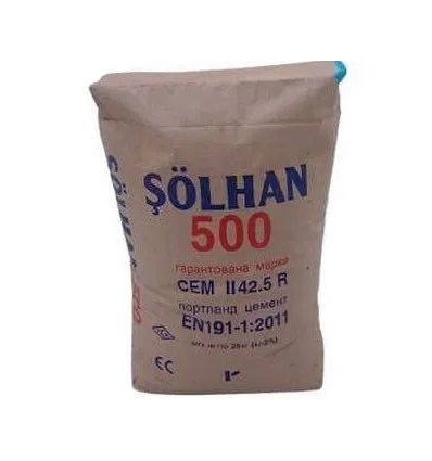 Цемент М500 СЕМ ІІ 42,5R Solhan, 25 кг Туреччина