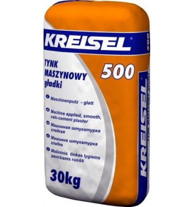 Крайзель 500 гладкая известково-цементная штукатурка, 30 кг