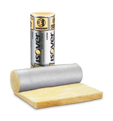 Минеральная вата ISOVER "Сауна" фольг. 50х1200x12500, 15м2