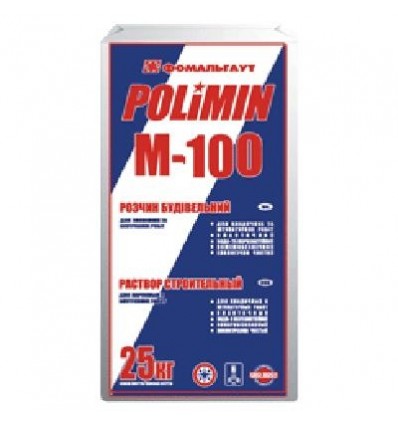 ПОЛИМИН раствор строительный Polimin М-100, 25 кг