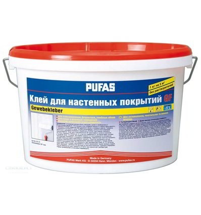 Клей для стеклохолста и обоев Пуфас, 10кг