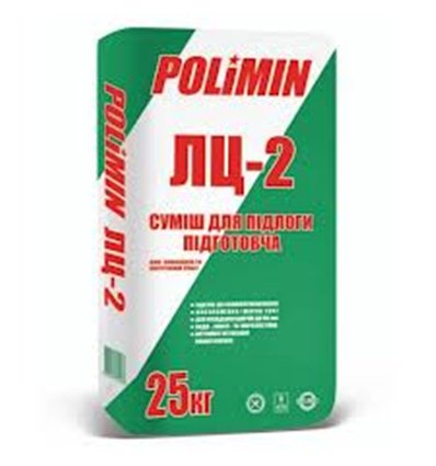 СТЯЖКА ПОЛА НАЛИВНАЯ ПОЛИМИН ЛЦ-2, 25 КГ