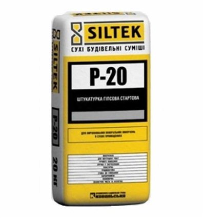 ШТУКАТУРКА ГИПСОВАЯ СИЛТЕК Р-20, 20КГ